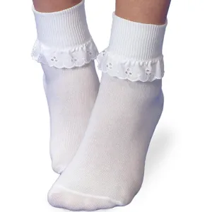 Classic Eyelet Sock -- White