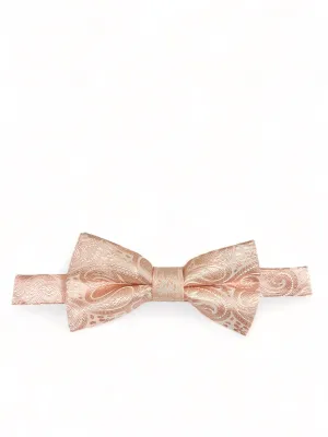 Classic Formal Blush Paisley Bow Tie