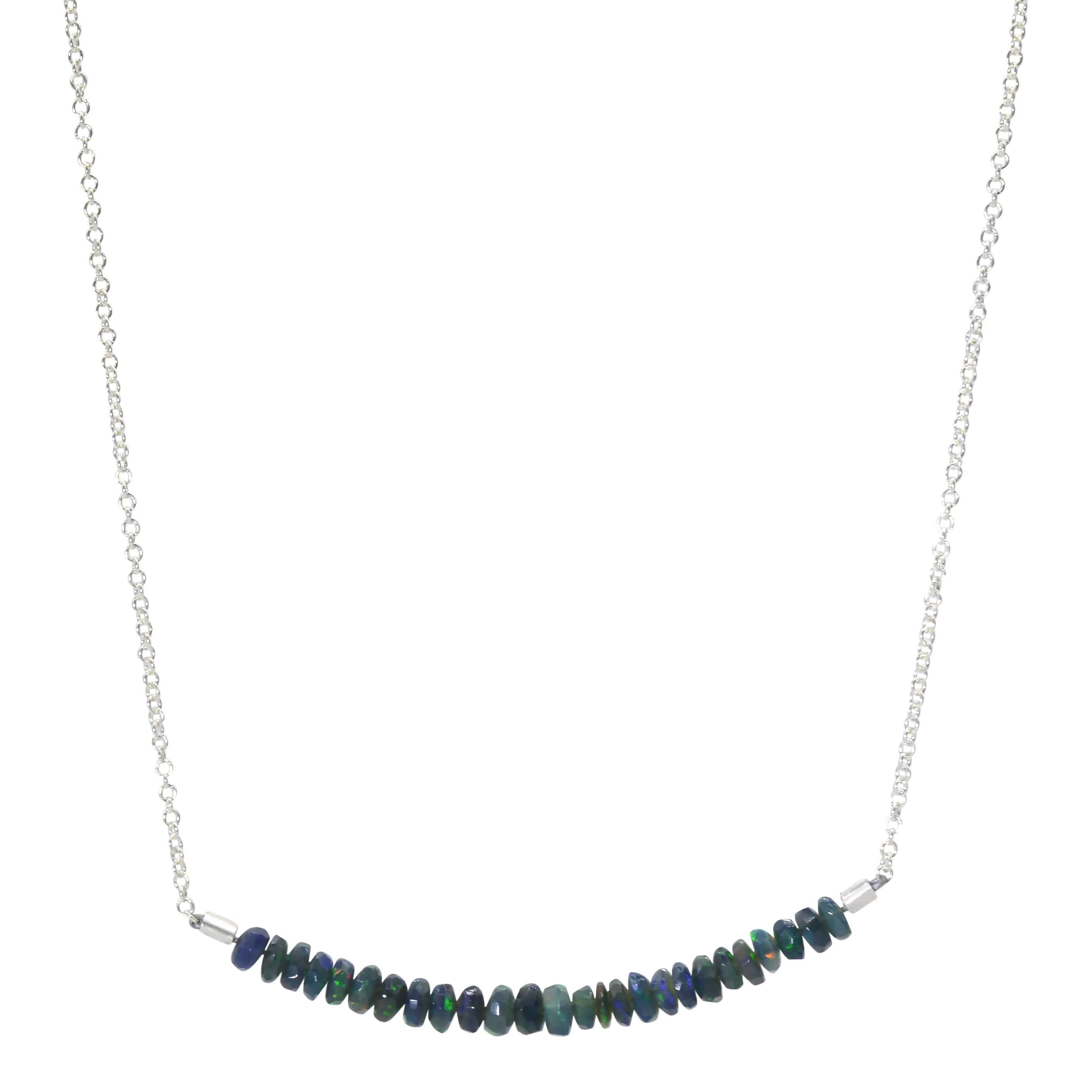 Classic Gemstone Bar Necklace