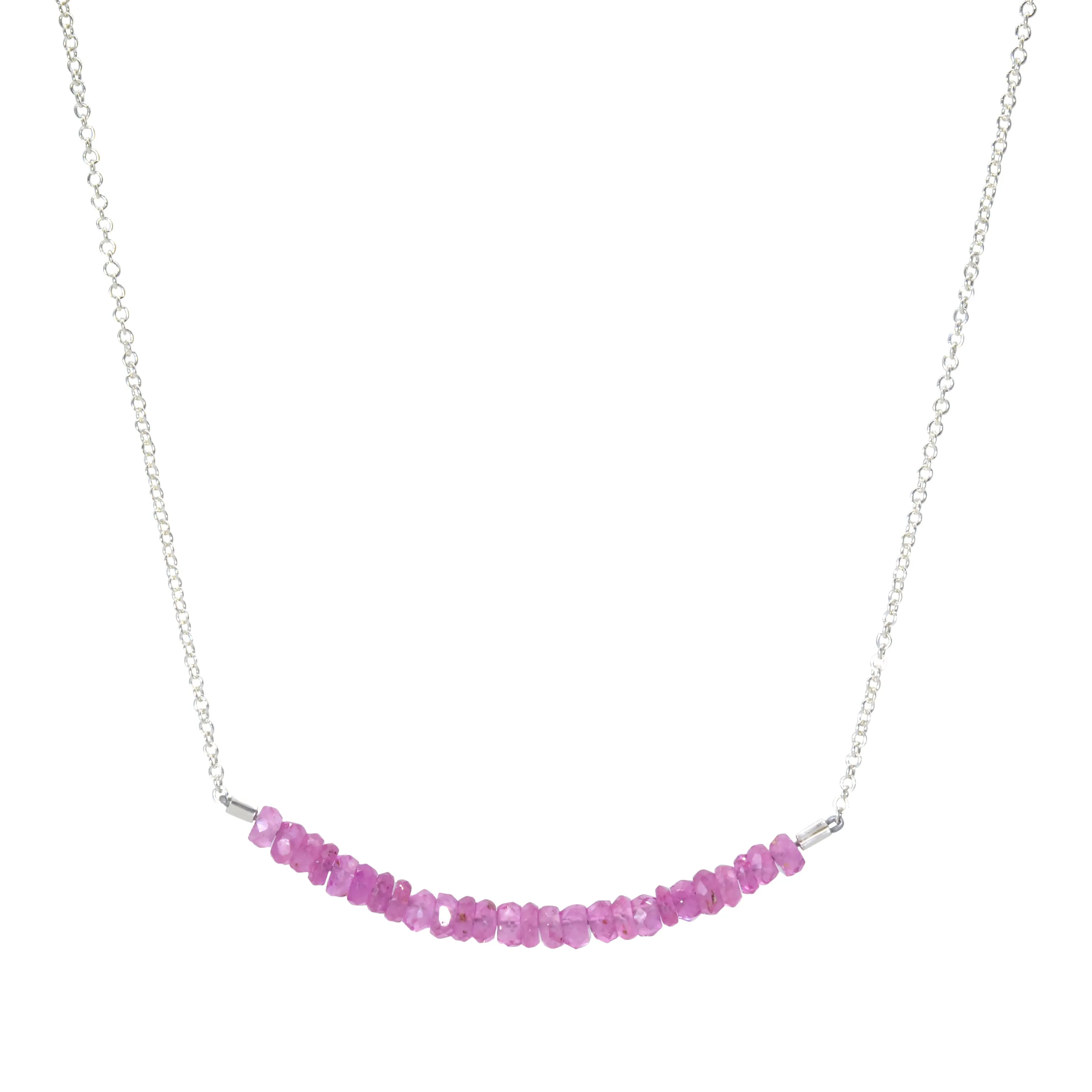 Classic Gemstone Bar Necklace