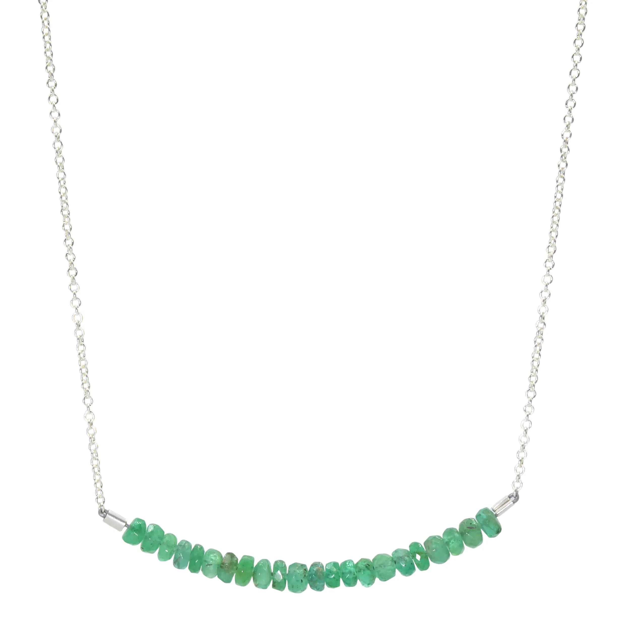 Classic Gemstone Bar Necklace