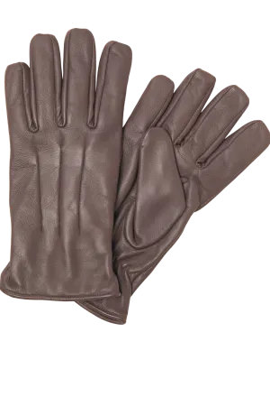 Classic Leather Gloves - Brown