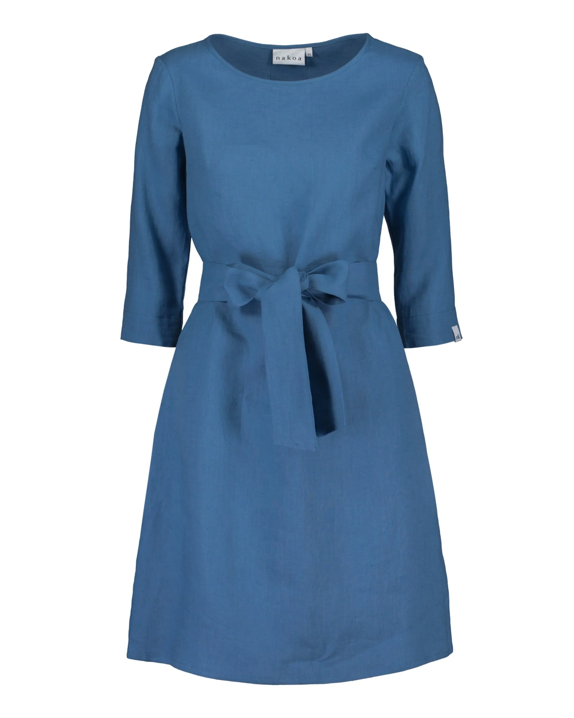 Classic Linen Dress Bluestone