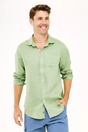 Classic Linen Shirt - Piquant Green