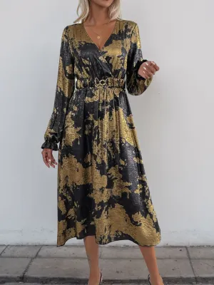 Classic Long Sleeve Midi Dress