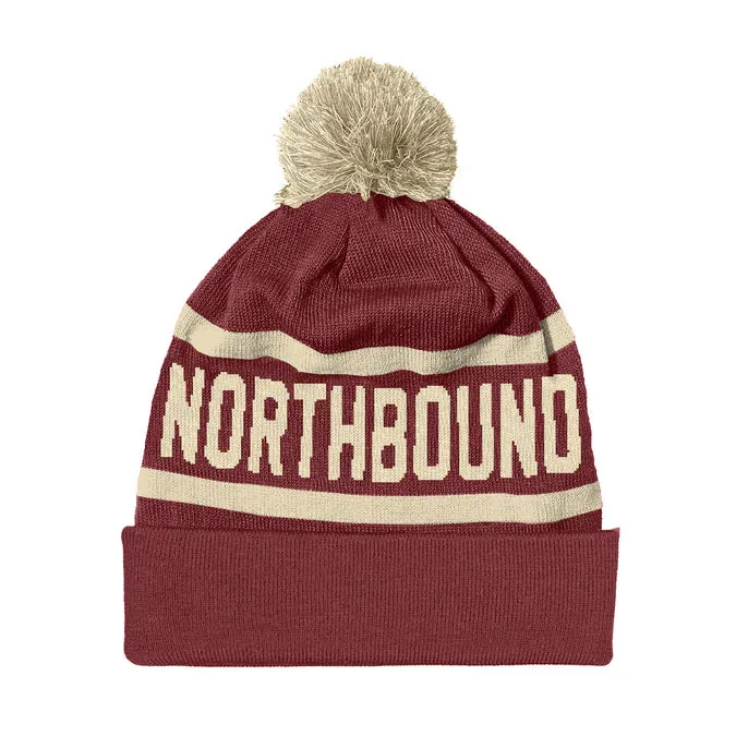 Classic Maroon Pom Beanie