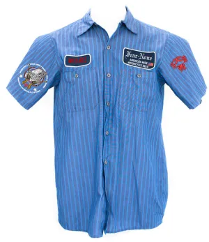 Classic Mens BLUE "Mechanics Shirt"