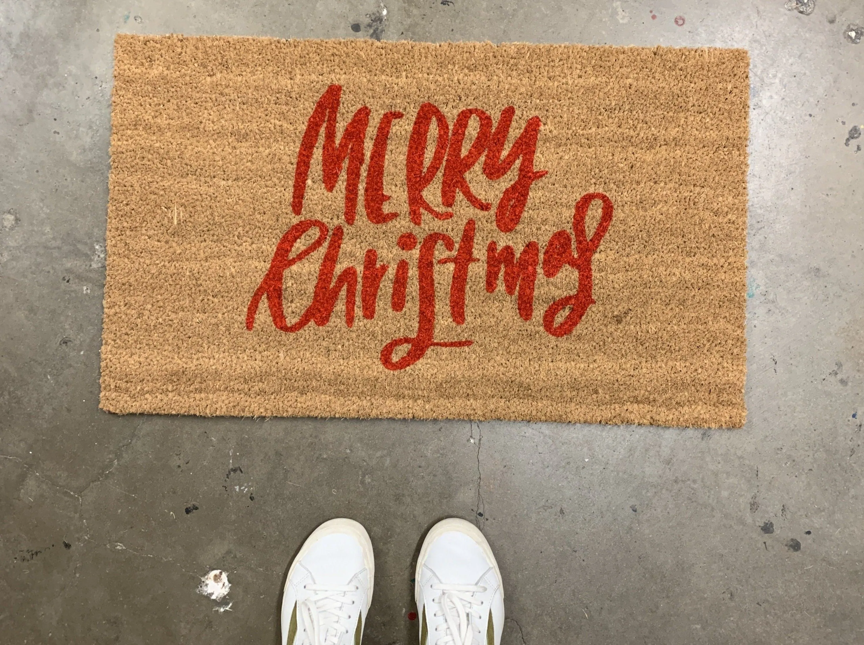 Classic Merry Christmas Doormat