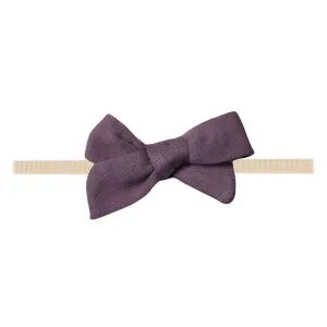 Classic Nylon Bow - Plum