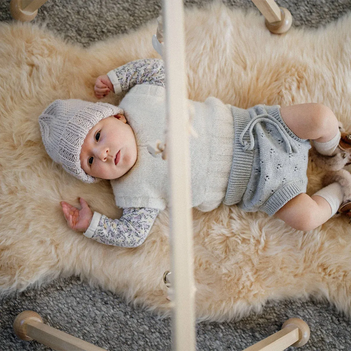 Classic NZ Long Pile Sheepskin Baby Rug