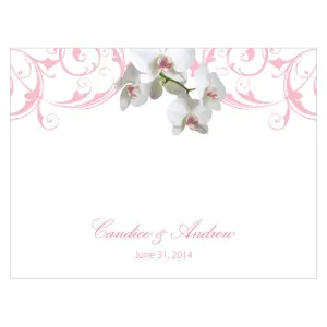 Classic Orchid Note Card Pastel Pink