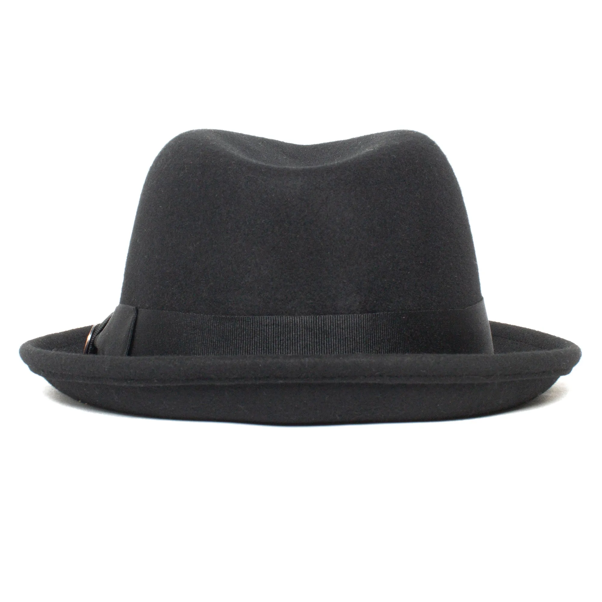 Classic Pork Pie Fedora Hat-Navy