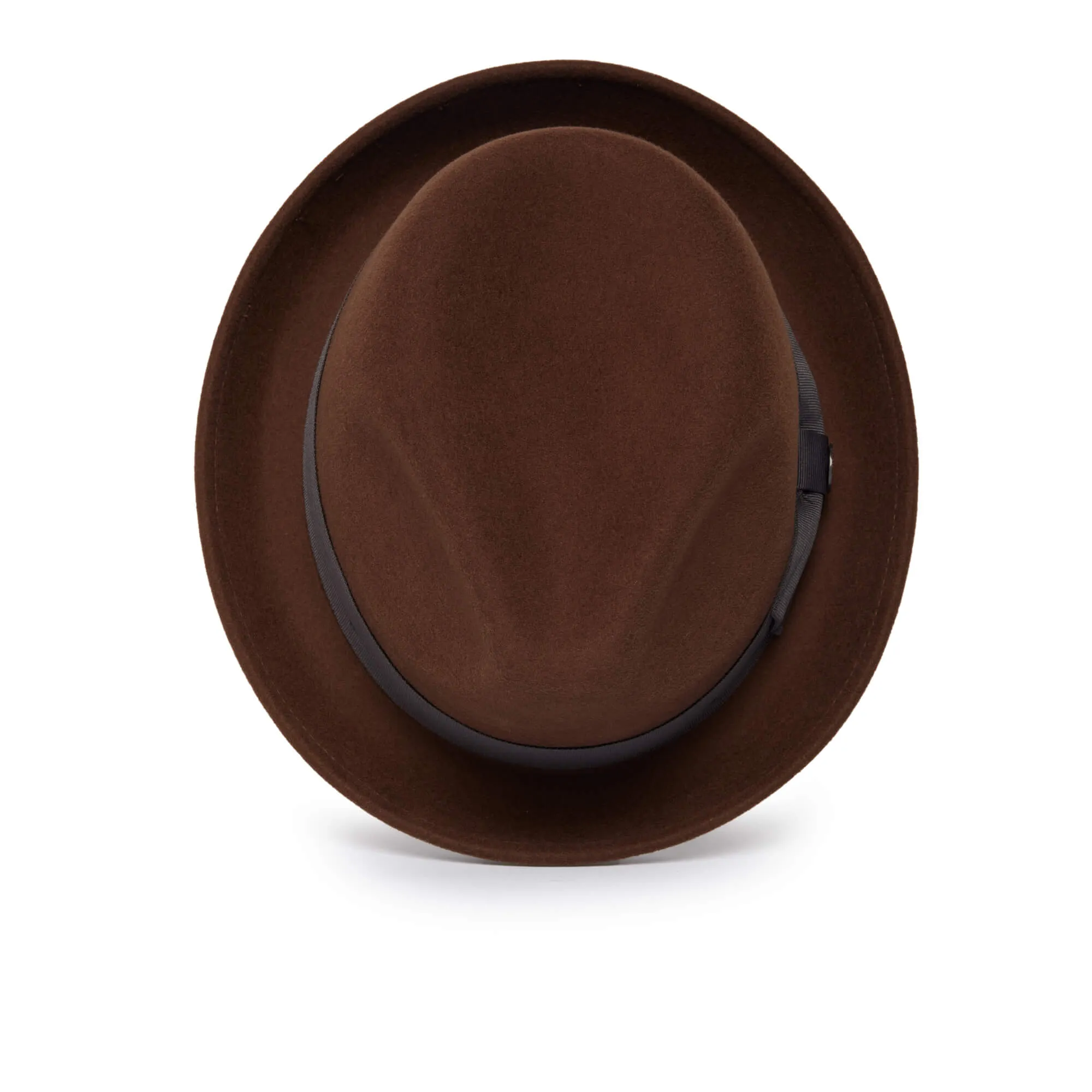 Classic Pork Pie Fedora Hat-Rust