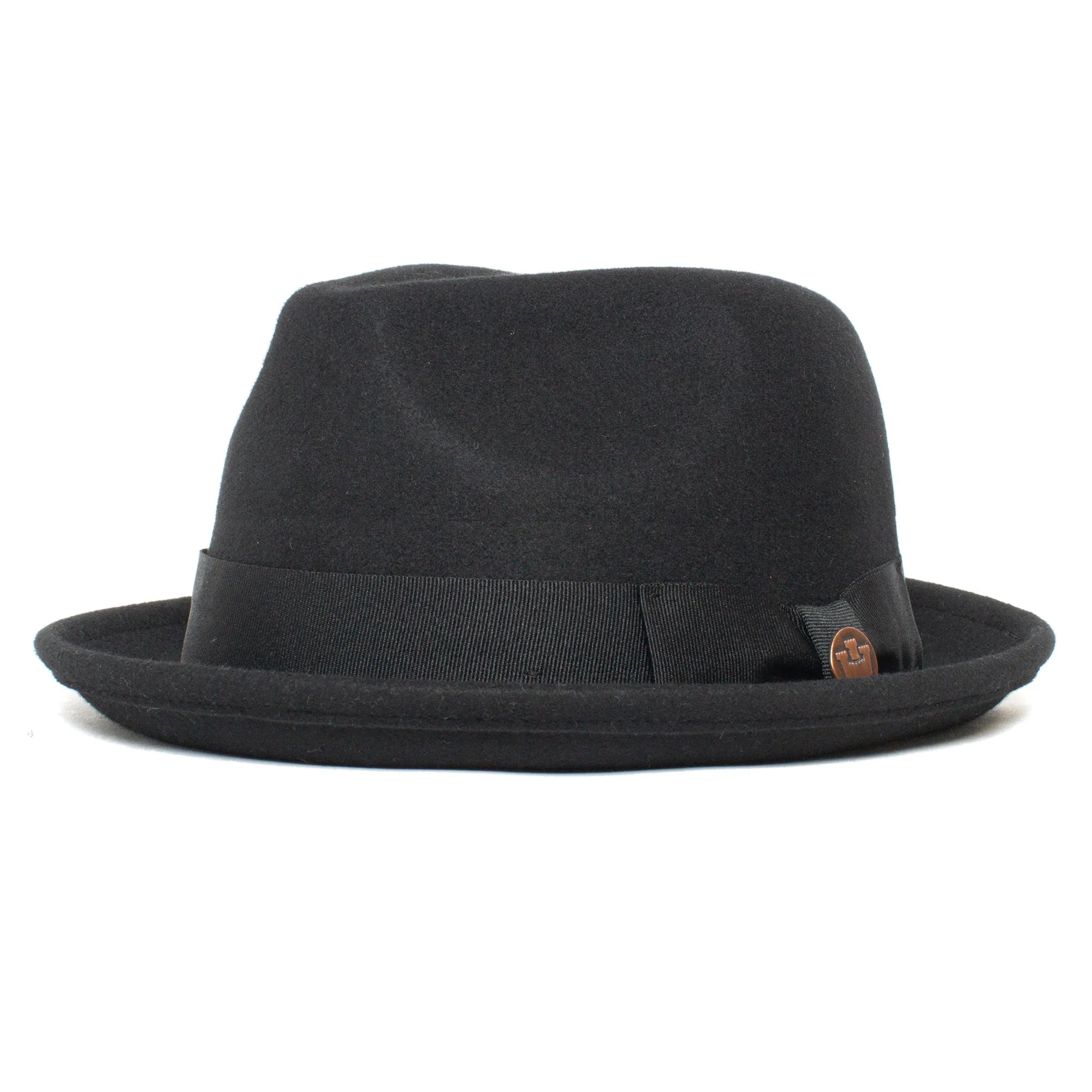 Classic Pork Pie Fedora Hat-Rust