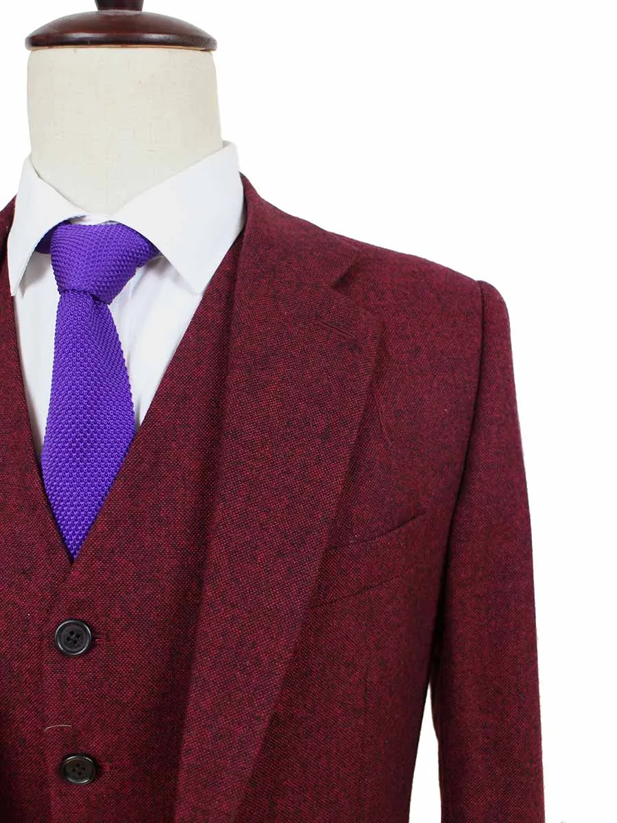 CLASSIC RED BARLEYCORN TWEED 2 PIECE SUIT