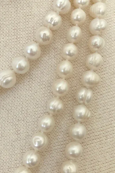 Classic Ring Pearl Necklace | Freshwater Pearls & Distinctive Rings | By Pearly Girls