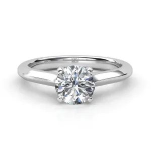 Classic Round-Cut Solitaire Diamond Engagement Ring