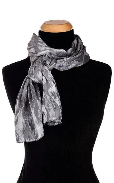 Classic Scarf - Burnout Velvet in Bering Sea - Sold Out!