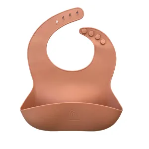 Classic Silicone Bucket Bib · Easy-to-clean · Orange Color