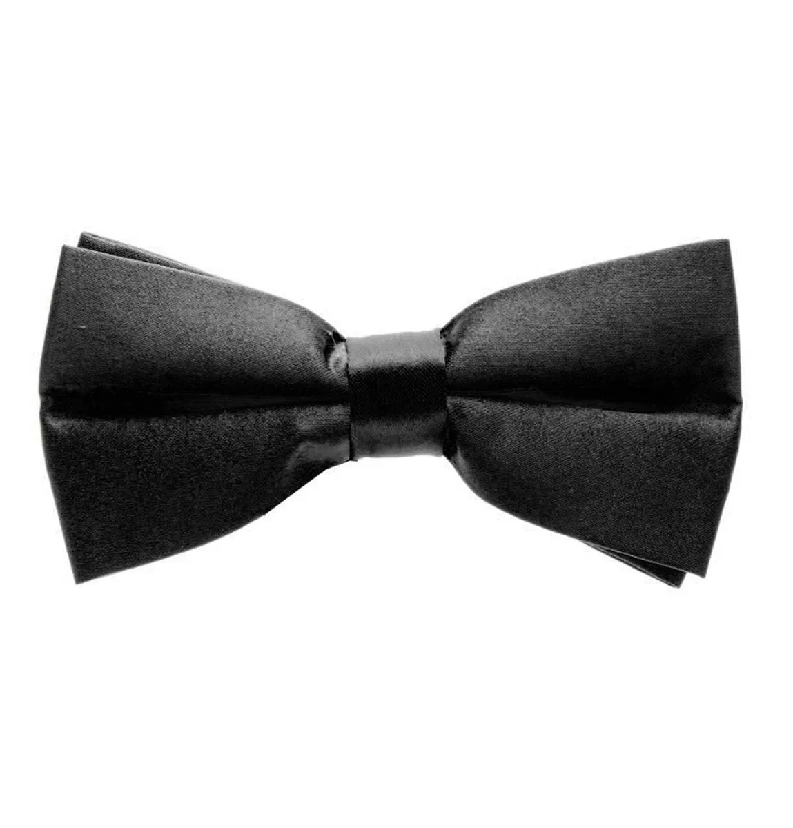 Classic Solid Black Bow Tie