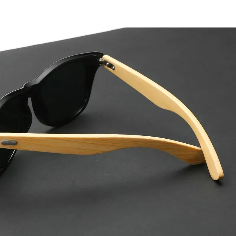 Classic Square Bamboo Wood Sunglasses Men Women High Quality Vintage Driving Fishing Sun Glasses Brand Design Anti-glare Eyewear