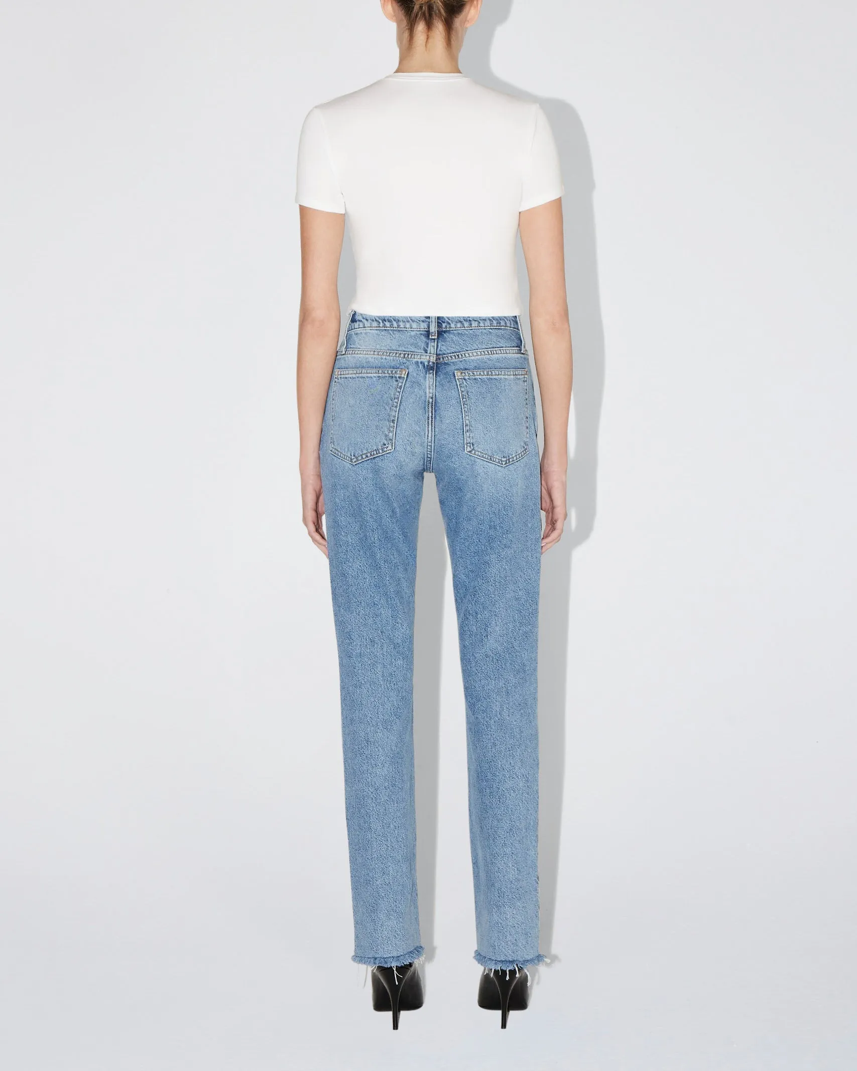 Classic Straight Leg Denim | Light Wash