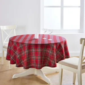 Classic Tartan Plaid Round Tablecloth