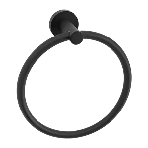 Classic Towel Bar Rail Ring Electroplated Matte Black Finish