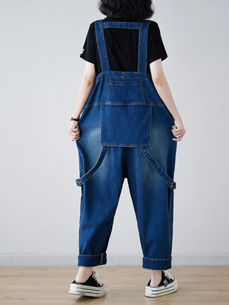 Classic Vintage Overalls Women's Denim Dungarees