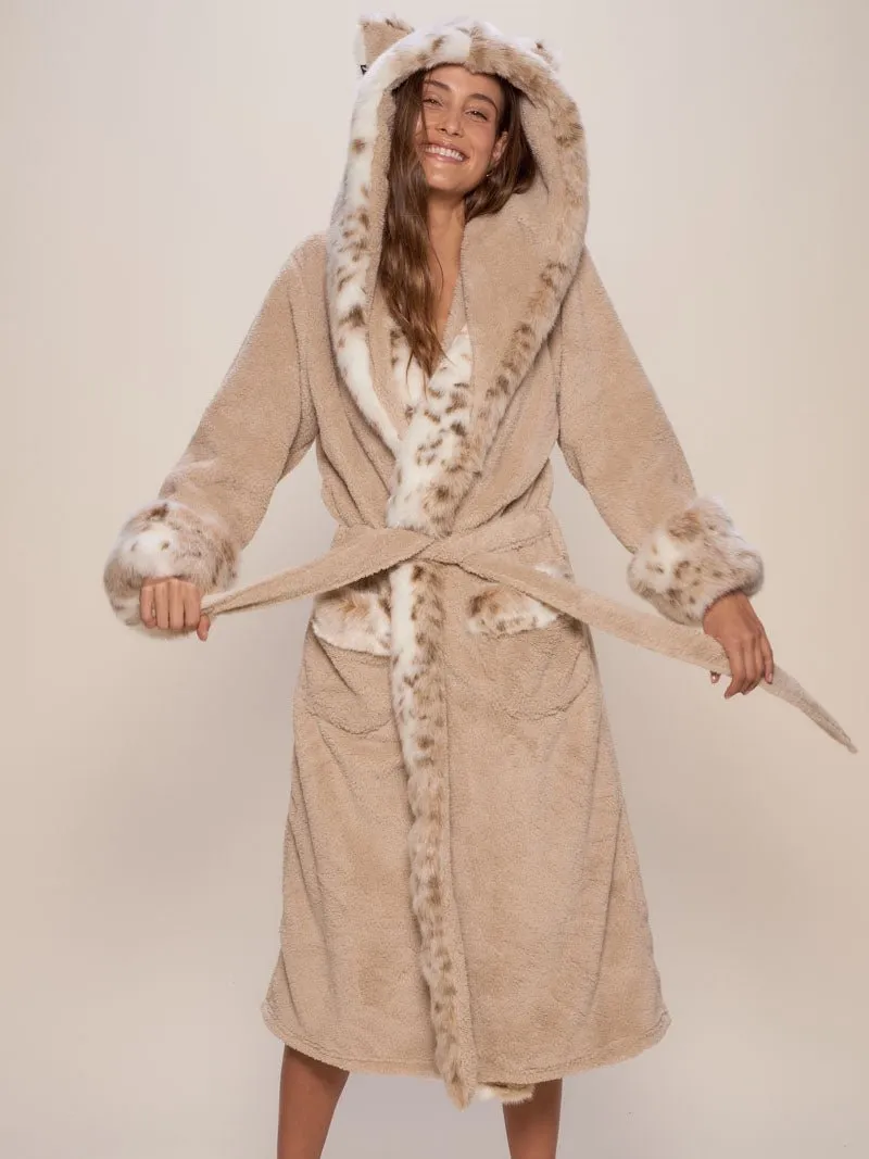 Classic Women's Luxury Beige Robe | Snow Leopard