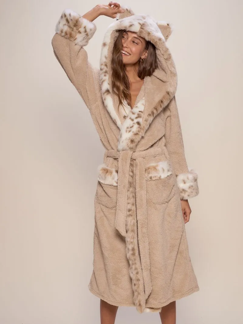 Classic Women's Luxury Beige Robe | Snow Leopard