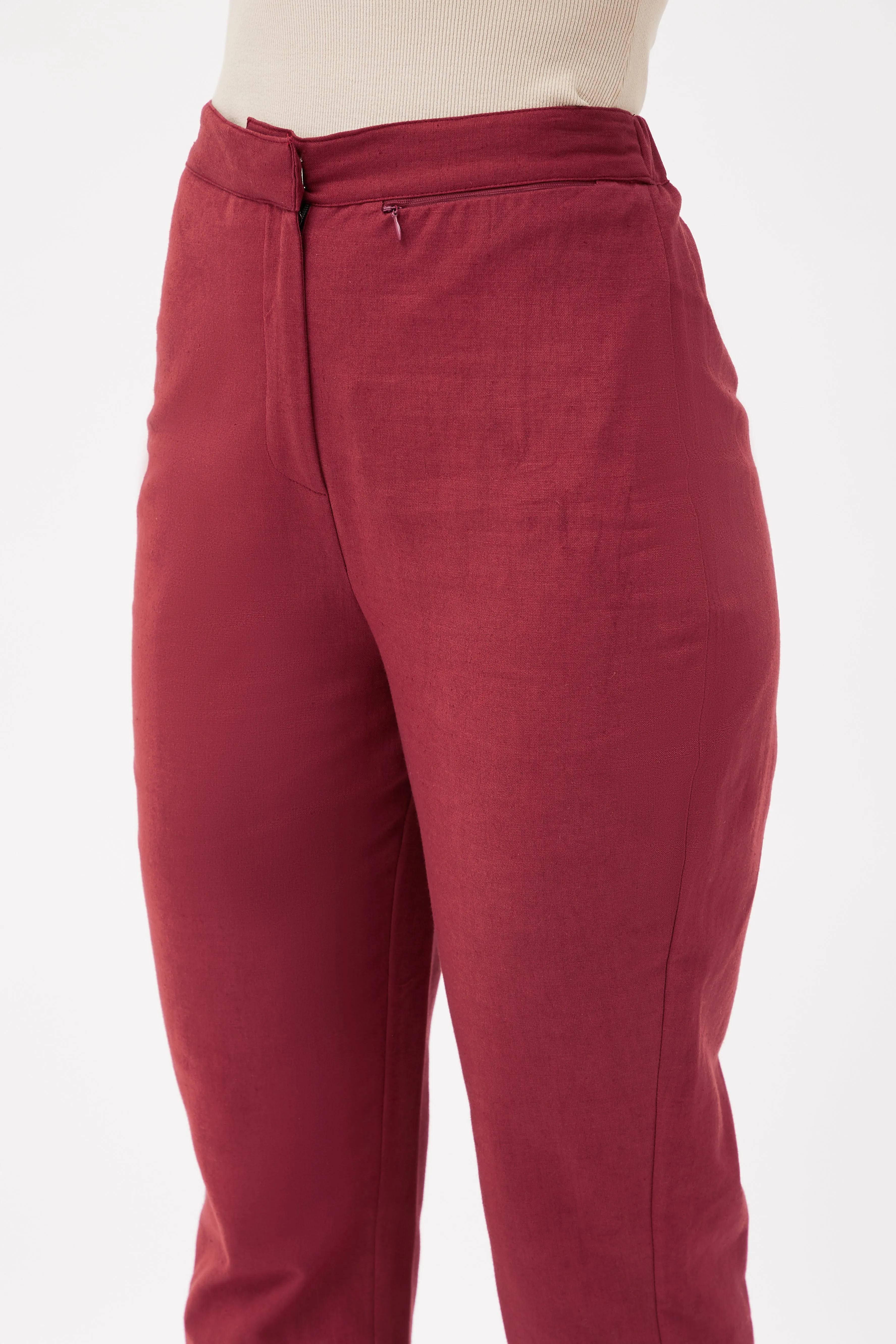 Classic Work Blazer & Trouser Set - Maroon