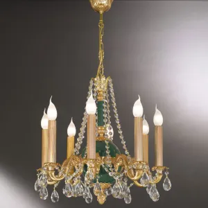 Classical 8 Arm Emerald Green Chandelier