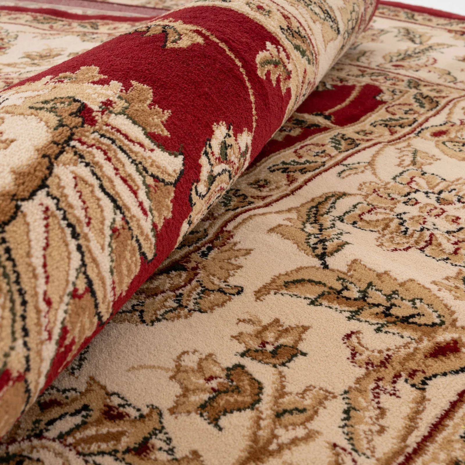 Classical Red Floral Runner Rug - Tirta