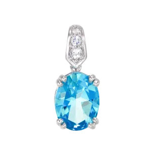 Classically Elegant Passion Topaz Pendant