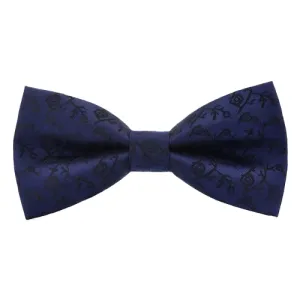 Classy Men Blue Floral Bow Tie