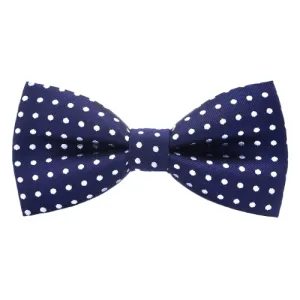 Classy Men Blue Polka Dot Bow Tie