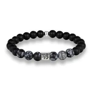 Classy Men Capricorn Black Beaded Zodiac Bracelet