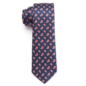 Classy Men Chili Pattern Skinny Tie