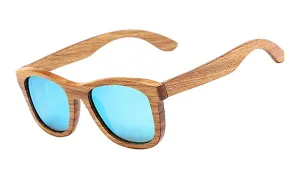 Classy Men Ocean Polarized Bamboo Wood Sunglasses