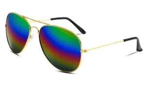 Classy Men Sunglasses Aviator Rainbow