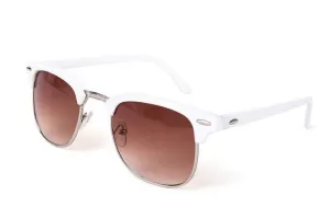 Classy Men Sunglasses White/Brown