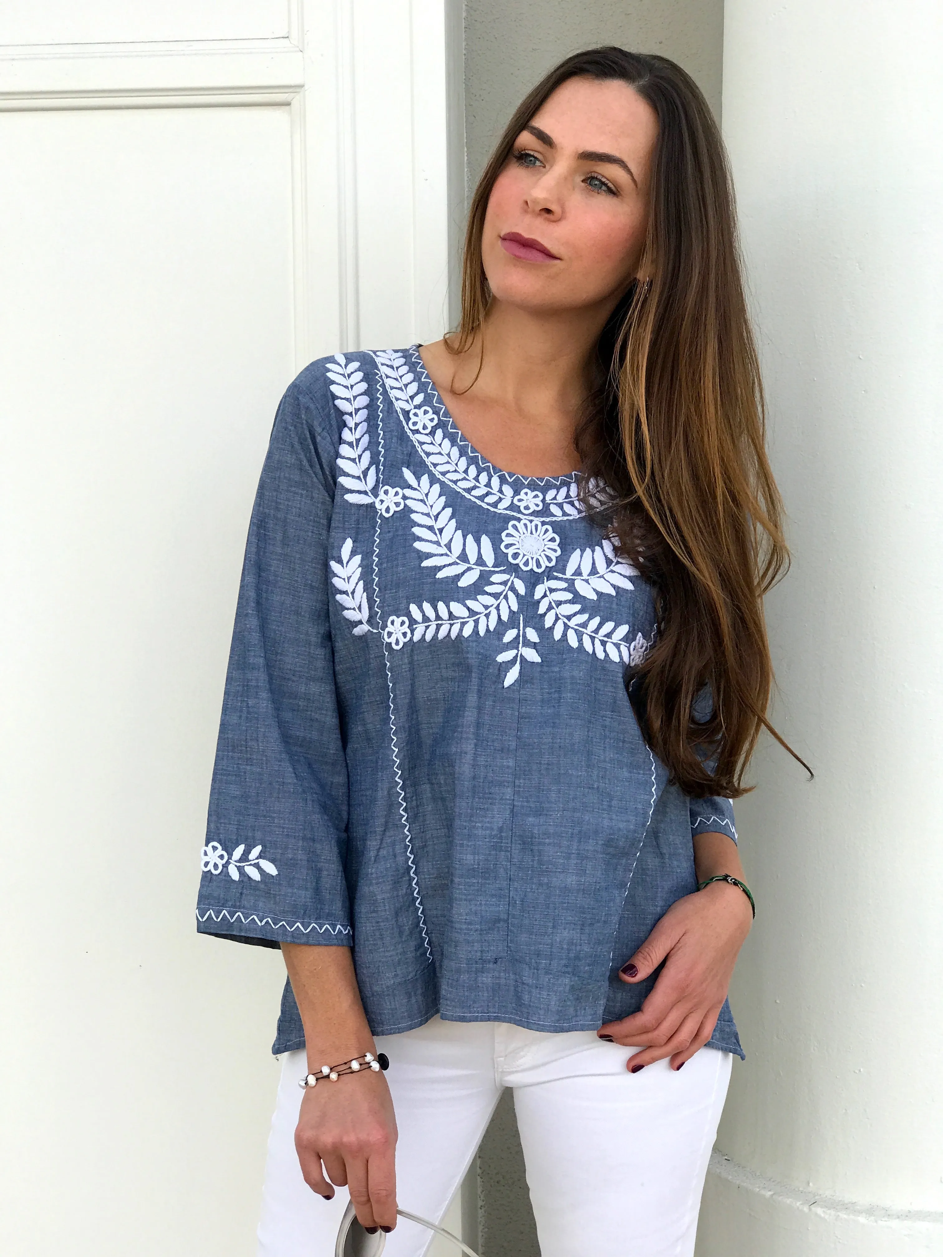 Clavel Blue Sky Blouse