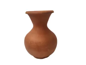 Clay Flower Vase, Flower Pot for Home Decoration, Self Painting Vase, vase Painting, mud vase Painting, Caly vase Decor, Caly Vase Home Decor - 1 Pieces in Pack - (Regular Model)