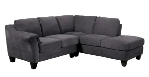 Clayton - Rsf Sectional - Charcoal Gray