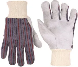 Clc Economy Leather Palm Work Gloves With Knit Wrist One Size Fits All