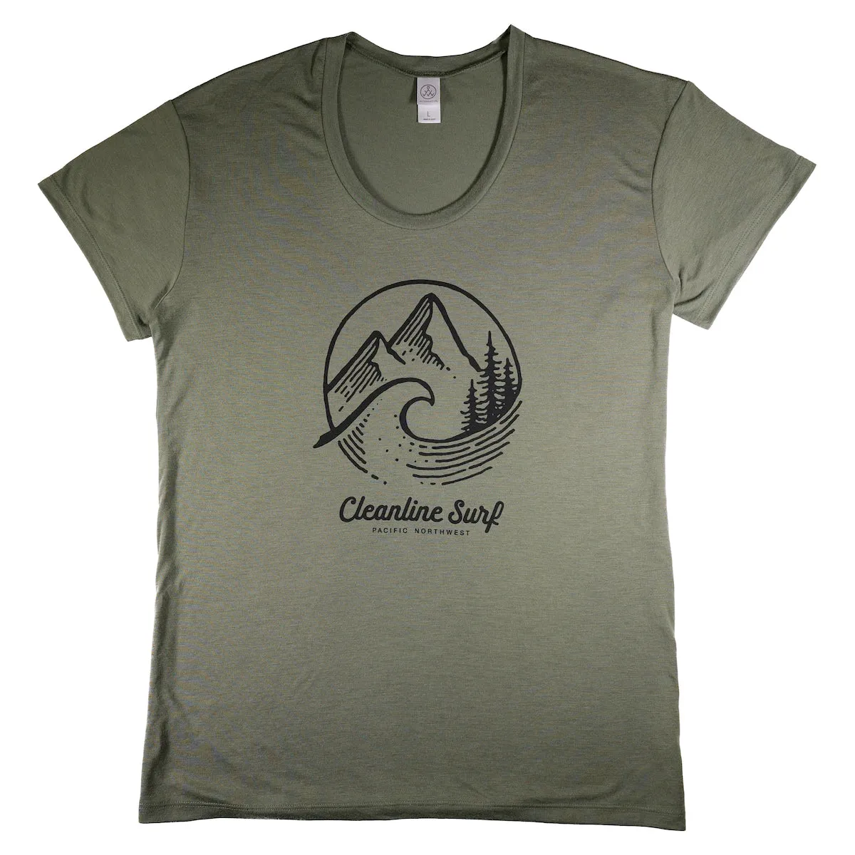 Cleanline Women's PNW Slouchy T-Shirt - Army Green