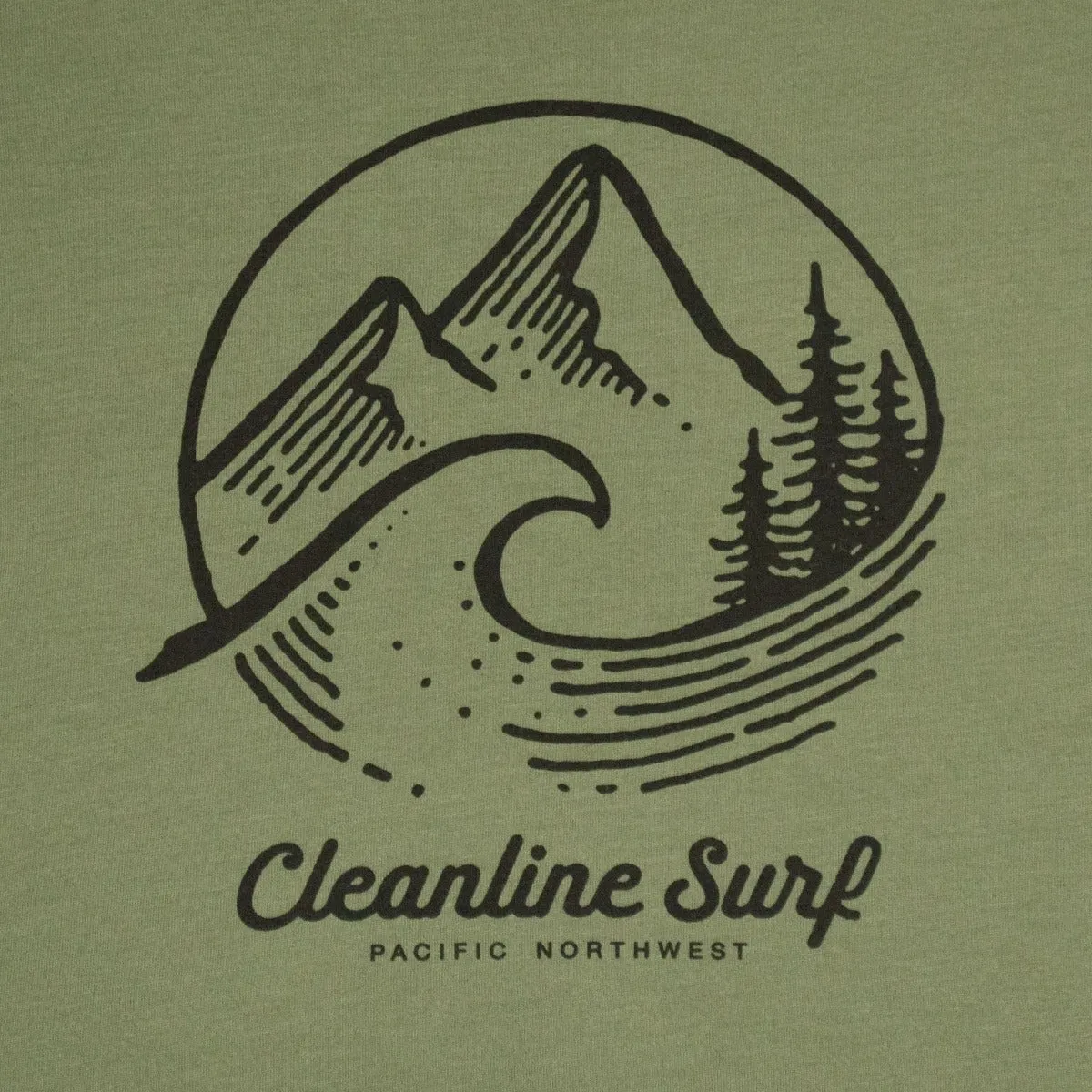 Cleanline Women's PNW Slouchy T-Shirt - Army Green