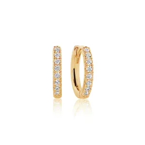 Clear CZ  Ellera Medio Earrings