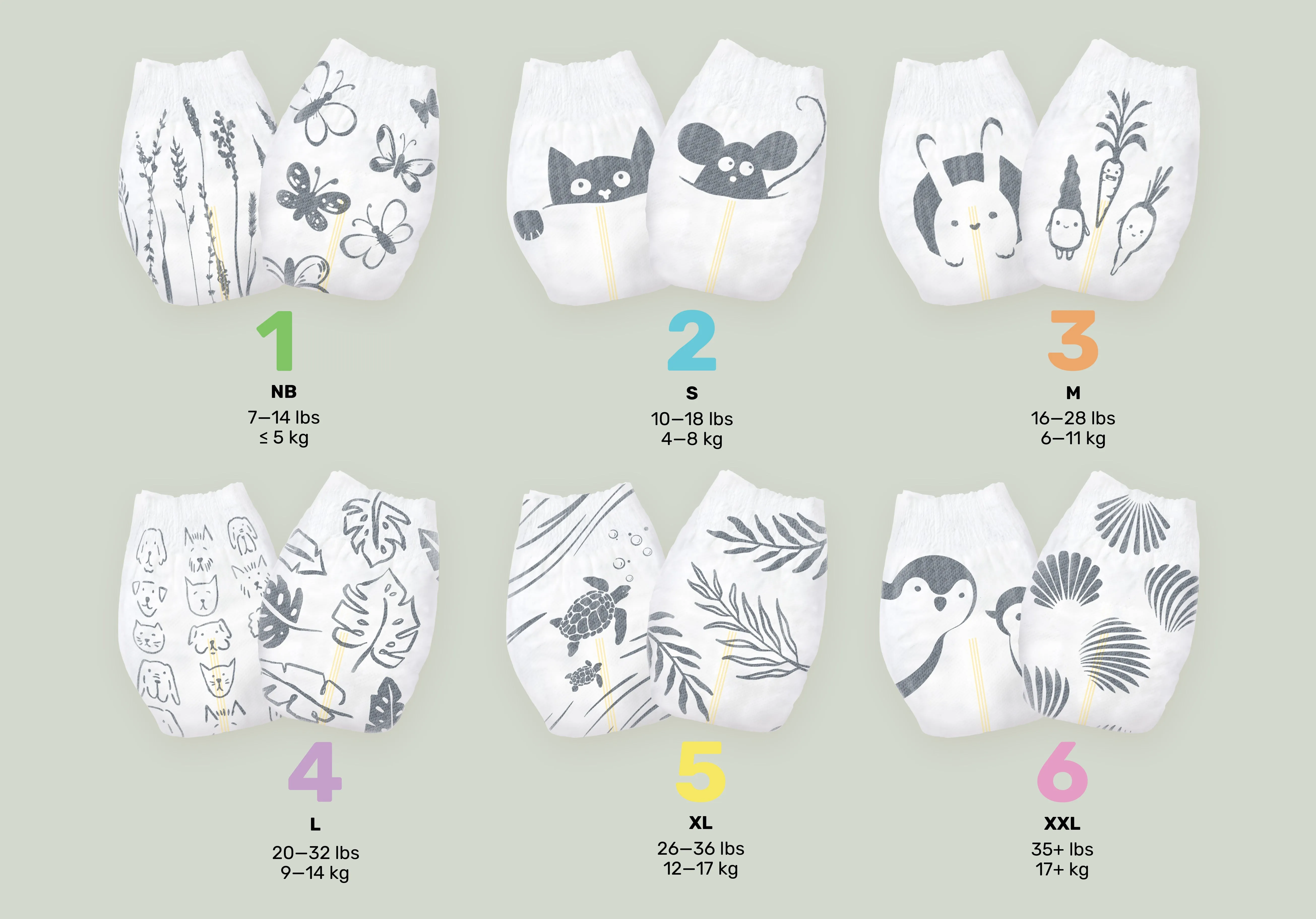 Clear Dry™ Diapers Sample Pack